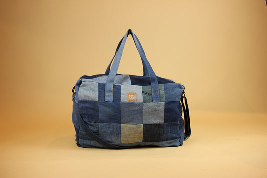 Patchwork Jeans Duffle Bag -JDB005