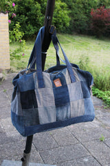 Patchwork Jeans Duffle Bag -JDB010