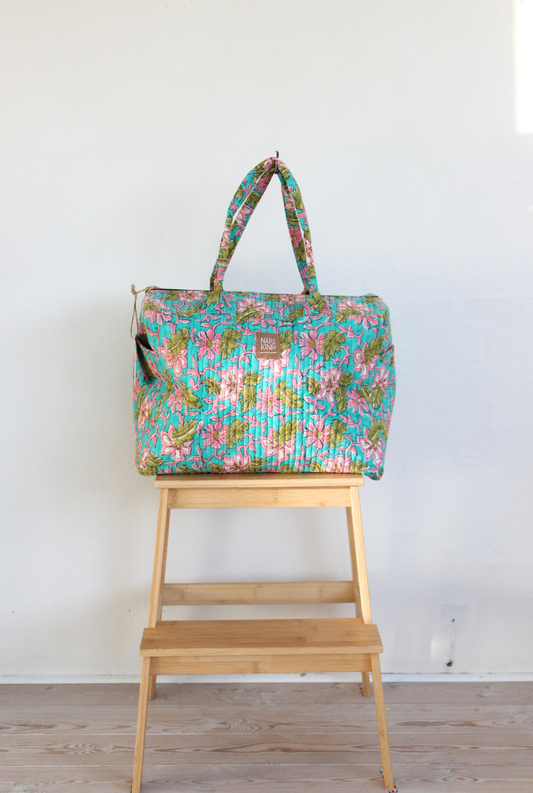 Jiya Block Print Weekend / Diaper Bag