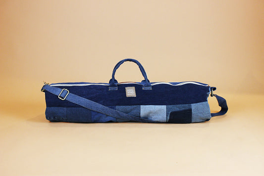Genanvendte jeans yogataske