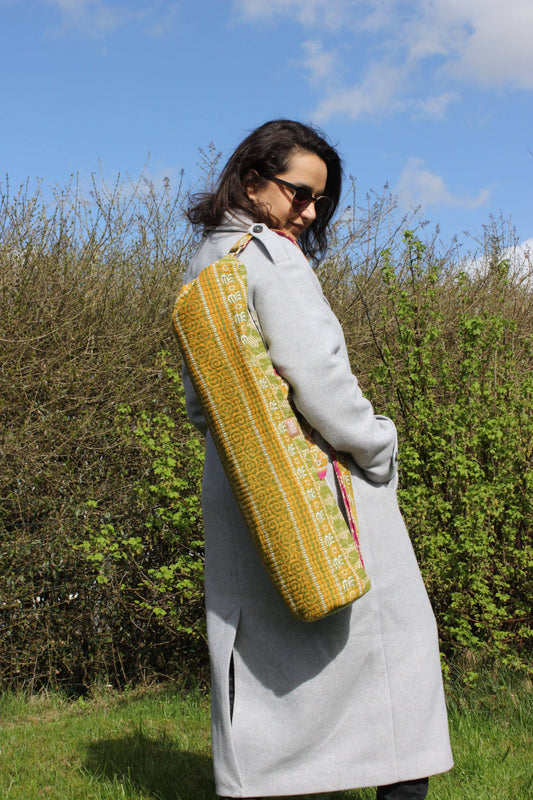 Unique  Sari Yoga Mat Bag - Krishna
