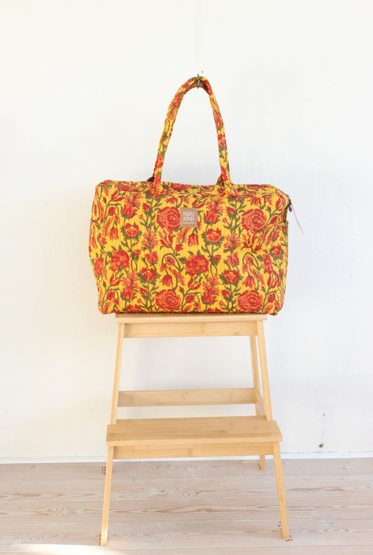 Sattu Block Print Weekend / Diaper Bag