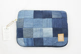 Checked Upcycled Jeans Laptop Sleeve - 13'' JLS13003
