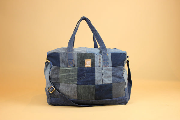 Patchwork Jeans Duffle Bag -JDB002