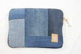 Segmented Upcycled Jeans Laptop Sleeve - 13'' JLS13002