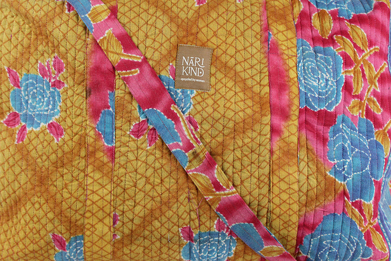 Gulabi Sari Duffle Bag