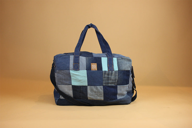 Patchwork Jeans Duffle Bag -JDB008