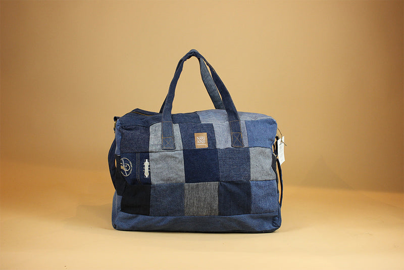 Patchwork Jeans Duffle Bag -JDB009