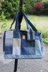 Patchwork Jeans Duffle Bag -JDB012