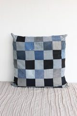 Jeans Patchwork Cushion Cover -  60 x 60 cm