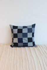 Jeans Patchwork Cushion Cover -  40 x 40 cm