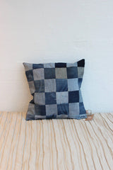 Jeans Patchwork Cushion Cover -  40 x 40 cm