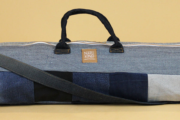 Upcycled Jeans Yoga Bag - JYB004