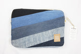 Striped upcycled Jeans Laptop Sleeve - 13'' JLS13001