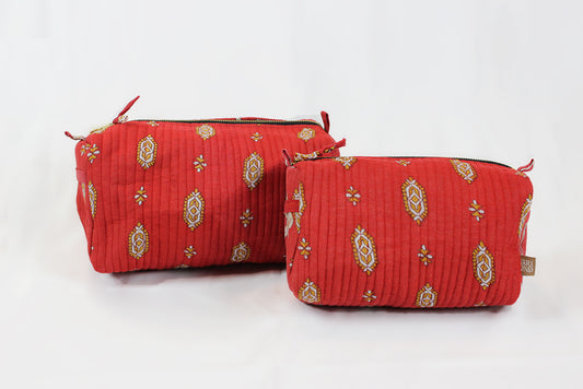 Vidya Cosmetic Bag Set - Small and Large